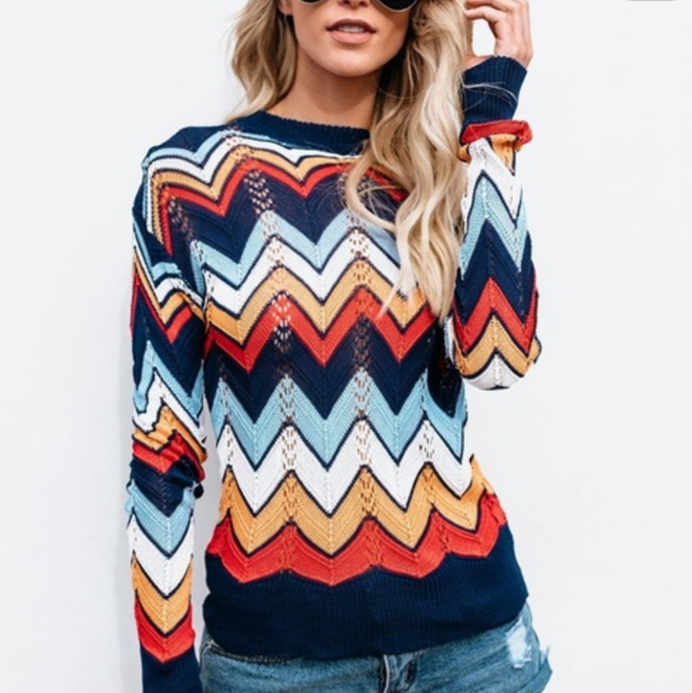 💕 Rainbow Knit Sweater